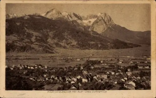Ak Partenkirchen in Oberbayern,  Alp, Zugspitze