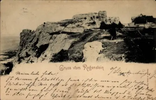 Ak Blankenburg am Harz, Burgruine Regenstein, Harz