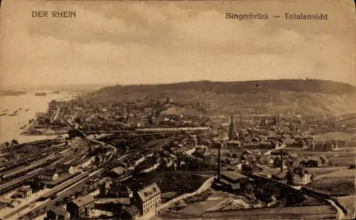 Ak Bingerbrück Bingen am Rhein, Panoramablick
