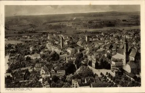 Ak Ravensburg in Württemberg Oberschwaben, Panorama