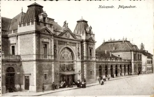Ak Cluj Napoca Klausenburg Kolozsvar Rumänien, Bahnhof