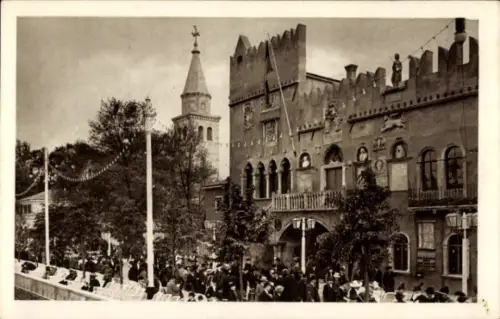 Ak Wien 2 Leopoldstadt, Prater, Rotunde, Österr. Adria-Ausstellung 1913, Landhaus von Capo d'Istria