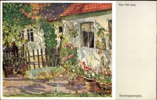 Künstler Ak Uth, Max, Sonntagmorgen