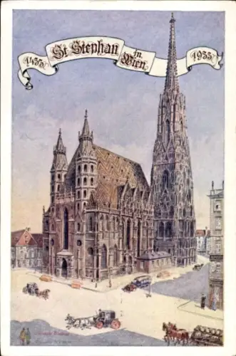 Ak Wien 1 Innere Stadt, St. Stephan, Stephansdom,  1935