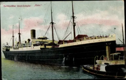 Ak Norddeutscher Lloyd Bremen, Dampfer Main
