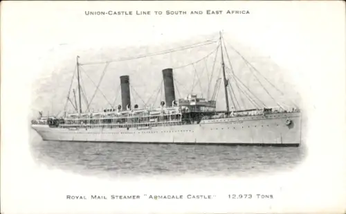 Ak Dampfer Armadale Castle, Union-Castle Line