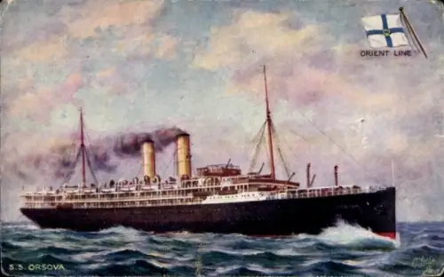 Ak Dampfer S.S. Orsova, Orient Line