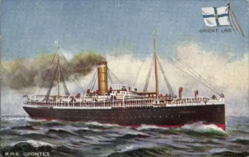 Ak Dampfer S.S. Orontes, Orient Line