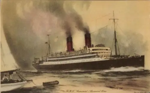 Ak Dampfer R.M.S. Caronia, Cunard Line