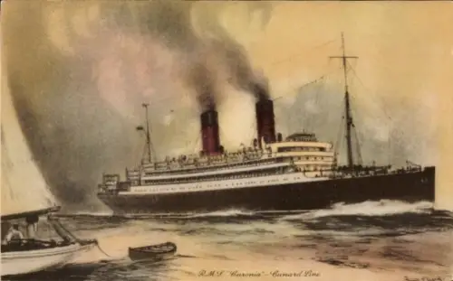 Ak Dampfer R.M.S. Caronia, Cunard Line
