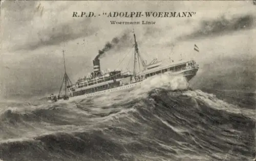 Ak Dampfer Adolph Woermann