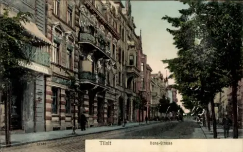Ak Sowjetsk Tilsit Ostpreußen, Hohe-Straße