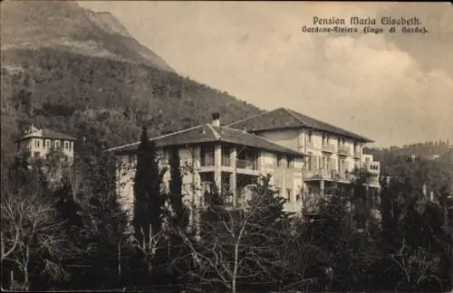 Ak Gardone Riviera Lago di Garda Lombardia, Pension Maria Elisabeth, Gardone-Riviera, Lago di Gar