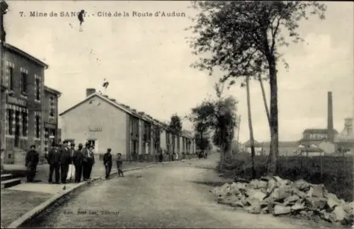Ak Sancy Meurthe-et-Moselle, Mine, Cité de la Route d'Audun