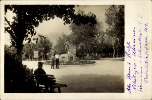 Foto Ak Mykolajiw Nikolajew Ukraine, Park, Denkmal