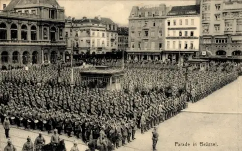 Ak Bruxelles Brüssel, Parade