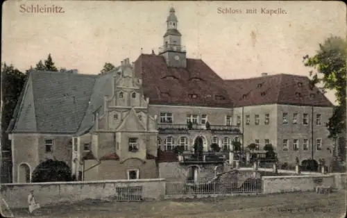 Ak Schleinitz Nossen in Sachsen, Schloss mit Kapelle