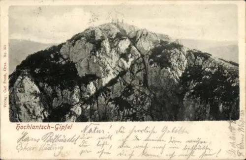 Ak Graz Steiermark, Hochlantsch Gipfel