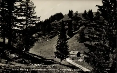 Foto Ak  Steiermark Österreich, Passhöhe Niederalpl, Gastwirtschaft Alfred Hering