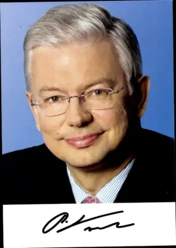 Ak Ministerpräsident Hessen Roland Koch, Porträt, Autogramm