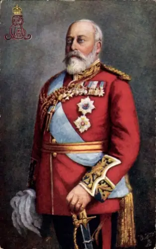 Künstler Ak Edward VII., König des Vereinigten Königreichs