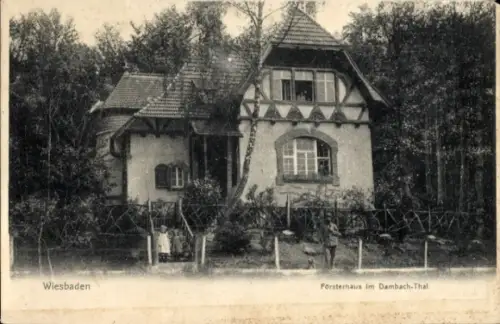 Ak Wiesbaden in Hessen, Försterhaus im Dambachtal