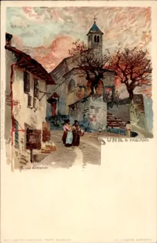 Künstler Litho Wielandt, Manuel, Suna di Verbania Piemonte, Chiesa San Fabiano