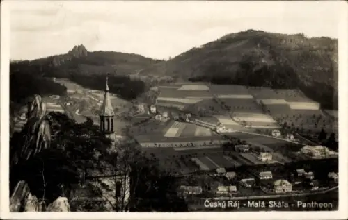 Ak Malá Skála Kleinskal Region Reichenberg, Pantheon