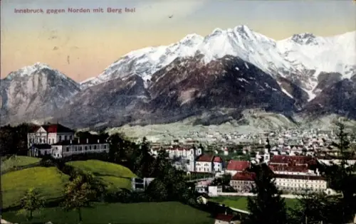 Ak Innsbruck in Tirol,  Berg Isel, Berge, Stadtansicht, 