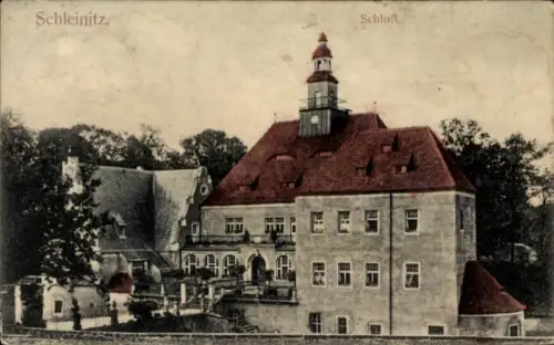 Ak Schleinitz Nossen in Sachsen, Schloss, Ketzerbach