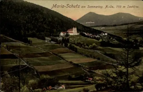 Ak Maria Schutz am Semmering Niederösterreich, Panorama vom Ort