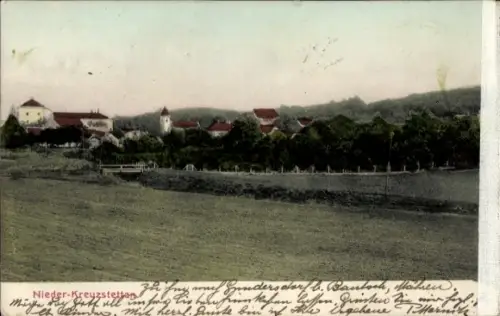 Ak Niederkreuzstetten Kreuzstetten in Niederösterreich, Gesamtansicht