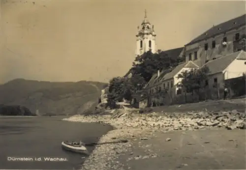 Ak Dürnstein an der Donau Wachau Niederösterreich, Uferpartie