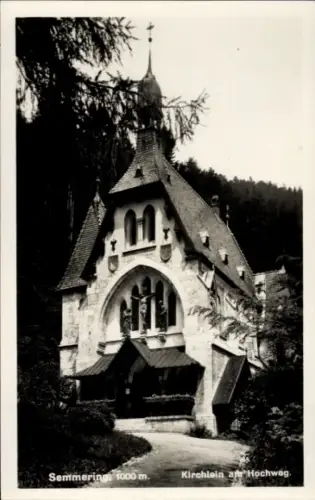 Ak Semmering in Niederösterreich, Kirchlein am Hochweg