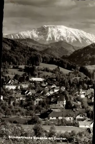 Ak Scheibbs Niederösterreich, Gesamtansicht, Ötscher