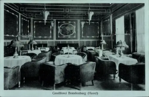 Ak Brandenburg an der Havel, Konditorei, Innenansicht