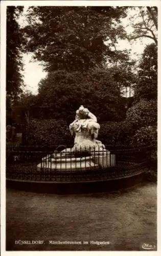 Ak Düsseldorf am Rhein, Düsseldorf, Märchenbrunnen im Hofgarten, Verlag J. B. Kalinowski