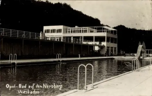 Foto Ak Wiesbaden in Hessen, Opel-Bad auf dem Neroberg