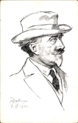 Künstler Ak Boettinger, H., Maler und Grafiker Max Švabinský