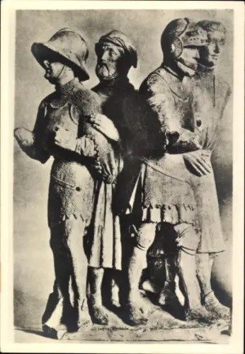 Ak Lorch im Rheingau Hessen, Kreuztragung, Die Knechte um 1400