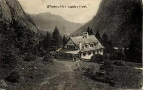 Ak Ramsau im Berchtesgadener Land Oberbayern, Wimbachtal, Jagdschloss