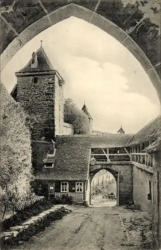 Ak Rothenburg ob der Tauber Mittelfranken, Kobolzellertor