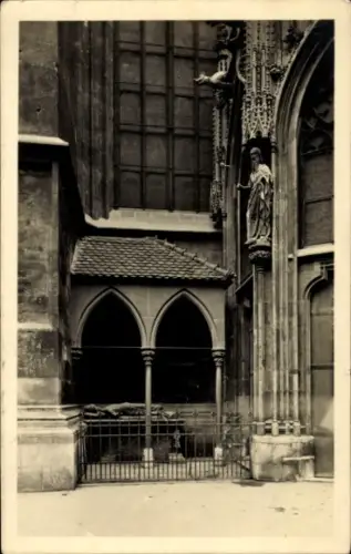 Ak Wien 1 Innere Stadt, Detail an der Stefanskirche