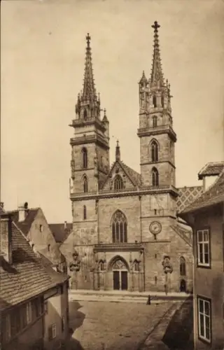 Ak Basel Bâle Stadt Schweiz, Münster