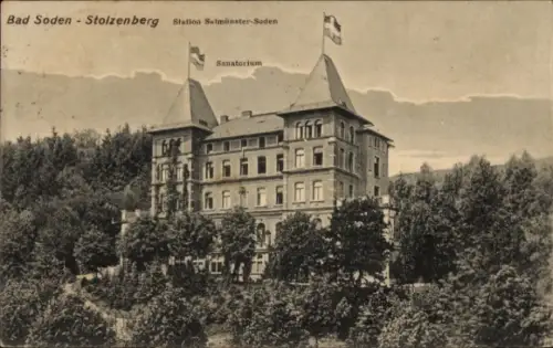 Ak Bad Soden Salmünster in Hessen,  Station Sulmünster-Soden, Sanatorium