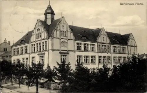 Ak Flöha in Sachsen, Schulhaus Flöha