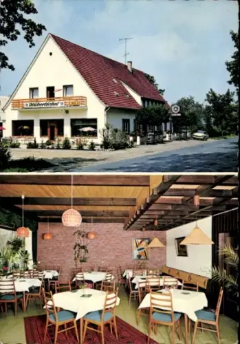 Ak Ibbenbüren in Westfalen, Hotel Gaststätte Hubertushof, Münsterstraße 222,  Teutoburger Wald