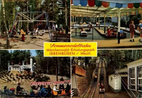 Ak Ibbenbüren in Westfalen, Sommerrodelbahn, Märchenwald Erholungspark