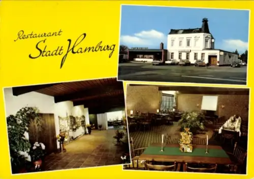 Ak Uetersen in Holstein, Restaurant Stadt Hamburg, Tornescher Weg 31,  Inh. K. W. Voss