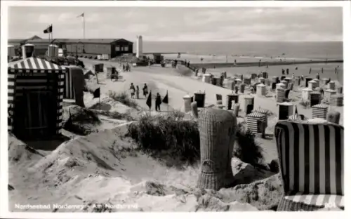 Ak Nordseebad Norderney Ostfriesland, Nordstrand